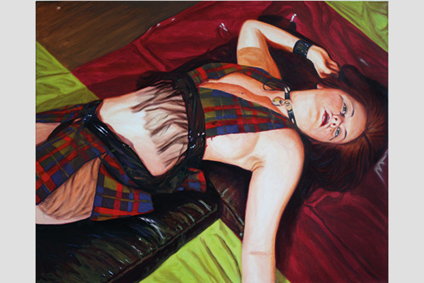 Atomic Girl, Öl auf Leinwand, 90 x 110 cm, 2014